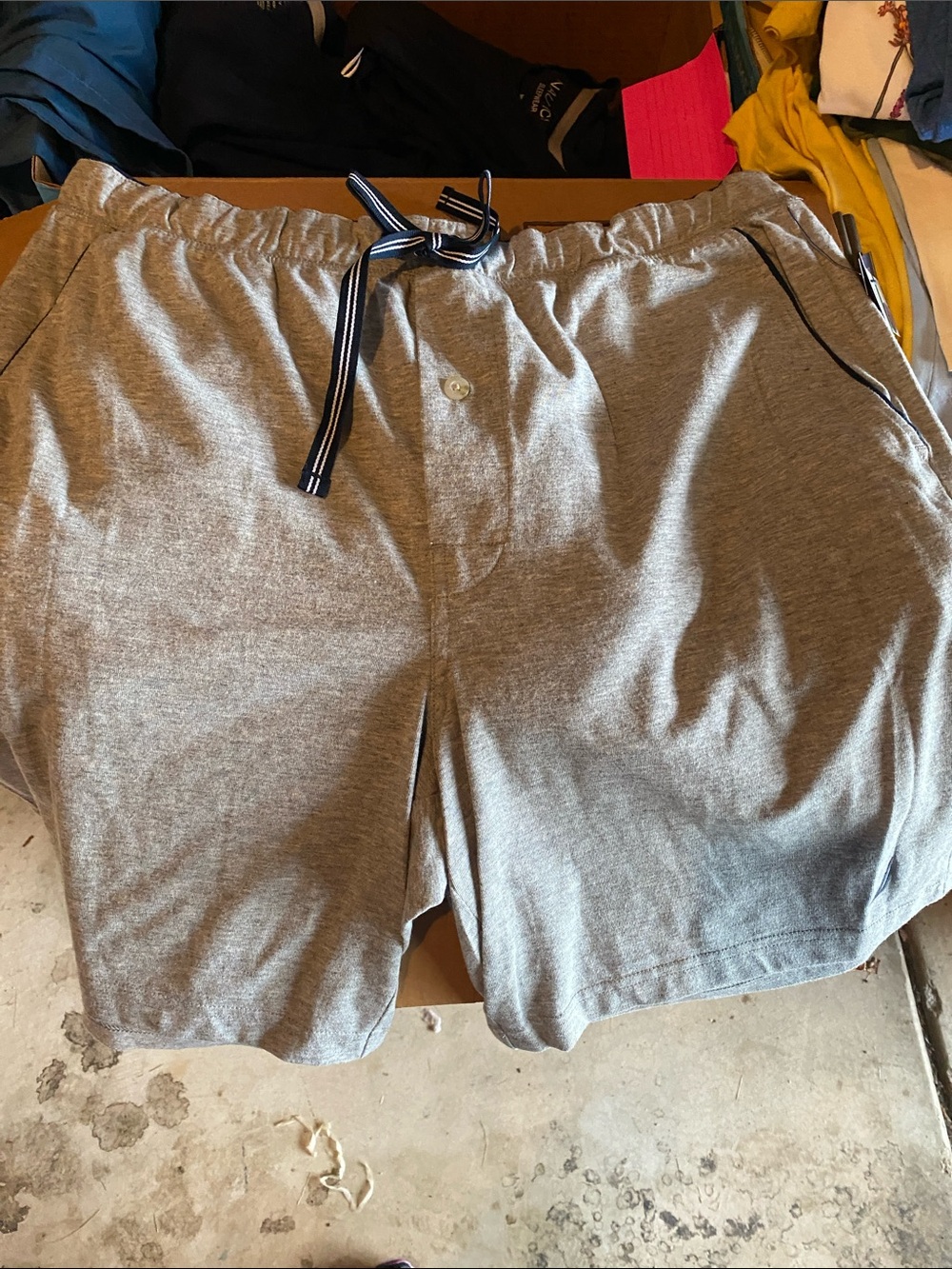 Men's Grey Casual Drawstring Shorts/grey/L